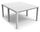 Table de jardin double 295x90x74,5 cm en résine Keter Kulie Double White