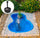 Kit Bassin Artificiel + Pompe Filtre de Jardin 136x100x34 cm en Polyéthylène 220 Litres Bleu