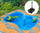 Kit Bassin Artificiel + Pompe Filtre de Jardin 178x125x45 cm en Polyéthylène 610 Litres Bleu