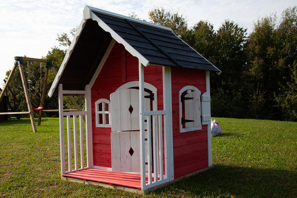 Maisonnette pour enfants d'extérieur 97x114 cm en bois Anny acquista