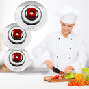 3 Coperchi Magici Antiodore Ventur Magic in Acciaio Inox 26, 30, 34 Cm Rosso-2