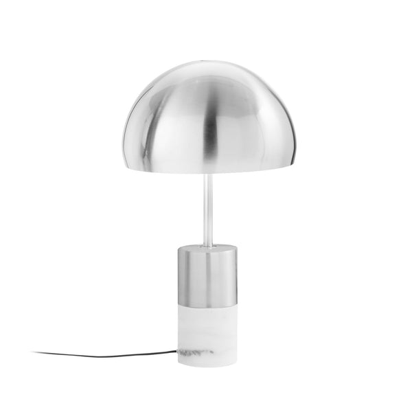 acquista Lampada da Tavolo da Tavolo 30x30x51,5 cm in Metallo Ursa Marmo Bianco