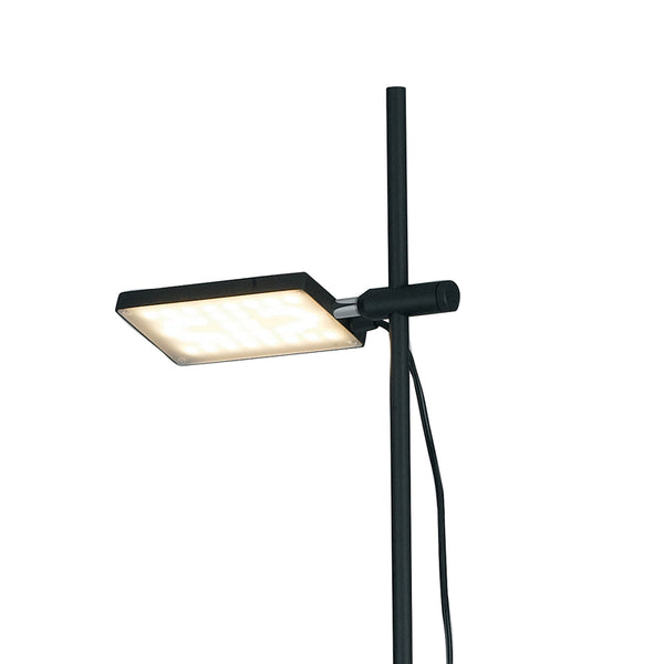 Lampadaire réglable en aluminium noir, support de livre, lumière chaude LED 15W prezzo