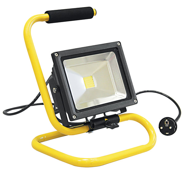 online Projecteur portable noir jaune étanche LED 20 watts lumière naturelle