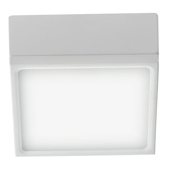 acquista Plafonnier Carré En Relief Blanc Aluminium Faux Plafond Led 16 watts Lumière Naturelle Intec LED-KLIO-Q11