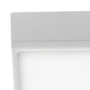 Plafoniera Quadrata Alluminio Bianco Goffrato Controsoffitto Led 16 watt Luce Naturale Intec LED-KLIO-Q11-2