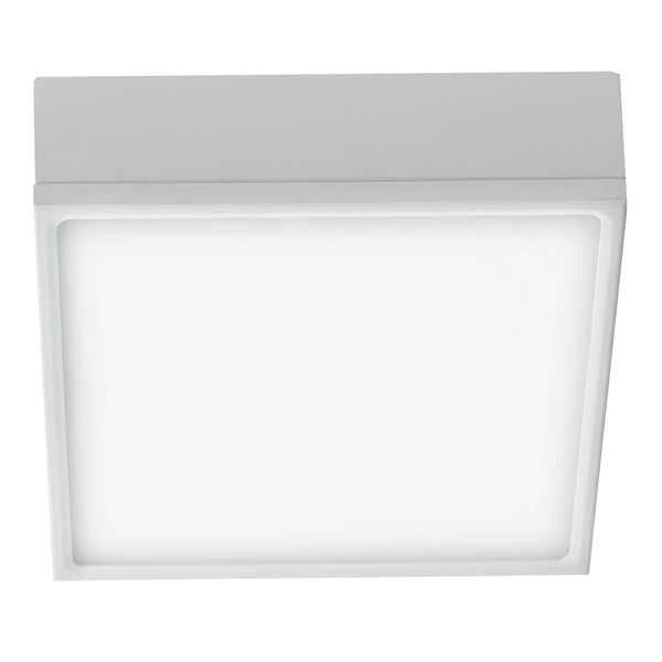 Plafonnier Aluminium Blanc Gaufré Carré Encastré plaques de plâtre Led 22 watts Lumière Naturelle Intec LED-KLIO-Q17 acquista