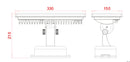Proiettore Luce Decorativa Alluminio Impermeabile Led 36 watt Luce RGB Intec LED-RAYS-36P-4
