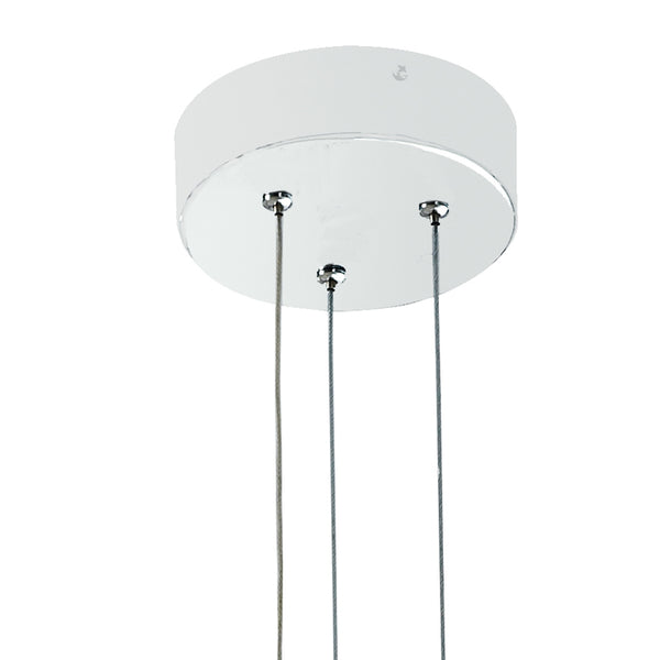 Lustre moderne LED en aluminium et acrylique à Suspension blanche, lumière naturelle de 12 watts online