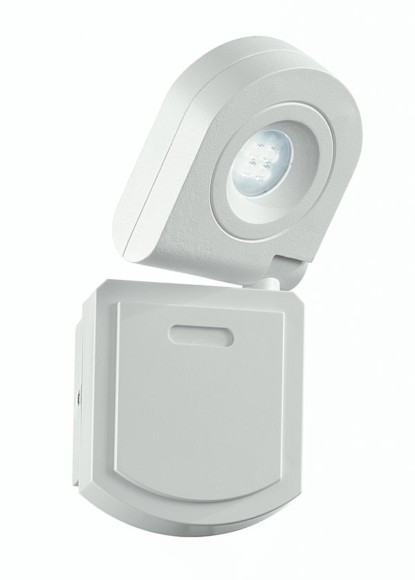 sconto Projecteur de lumière réglable blanc avec capteur mural externe LED 10 watts lumière naturelle