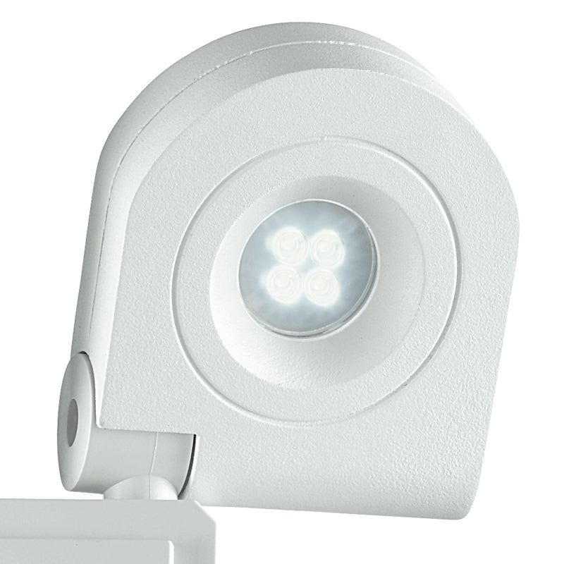 Proiettore Due Luci Orientabili Bianco con Sensore Esterno Led 20 watt Luce Naturale Intec LED-SHEDAR/20W-2