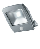 Proiettore Alluminio Silver con Sensore di Movimento Esterno Led 10 watt Luce Naturale Intec LED-TITAN-S/10W-1