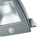 Proiettore Alluminio Silver con Sensore di Movimento Esterno Led 10 watt Luce Naturale Intec LED-TITAN-S/10W-2