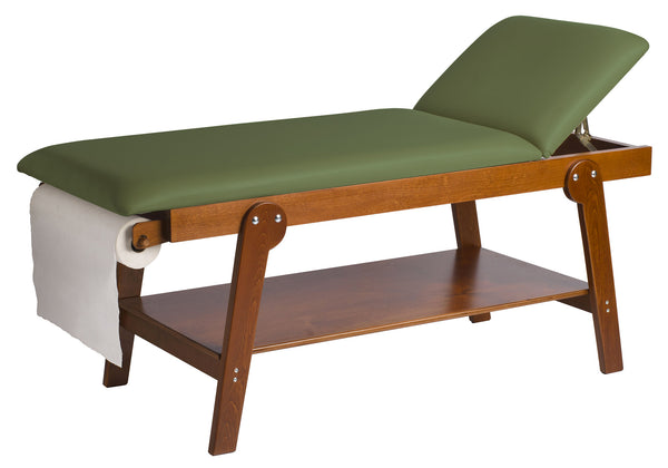 Table de Massage Fixe Visite Physiothérapie 2 Plans 190x70x75 cm 250Kg Vert acquista
