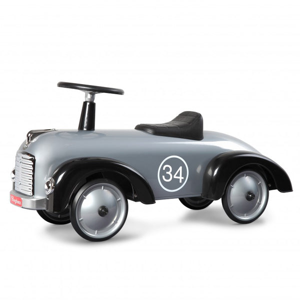 Baghera Speedster Silver Vintage Ride-on Voiture de Course pour Enfants sconto