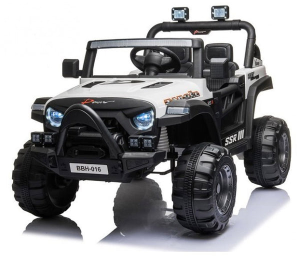 sconto Voiture Electrique pour Enfants 12V Tout-Terrain Baby Buggy Blanc