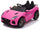 Voiture jouet électrique pour enfants 12V sous licence Jaguar F-Type SVR rose