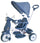 Poussette tricycle avec siège enfant réversible Kid Go Blue