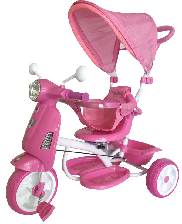 acquista Poussette Tricycle Kid Go Rose avec Siège Enfant Réversible