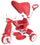 Poussette tricycle avec siège enfant réversible Kid Go Red