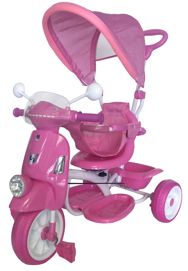 acquista Poussette tricycle avec siège enfant réversible Rose