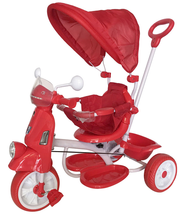 Poussette Tricycle avec Siège Enfant Réversible Rouge prezzo