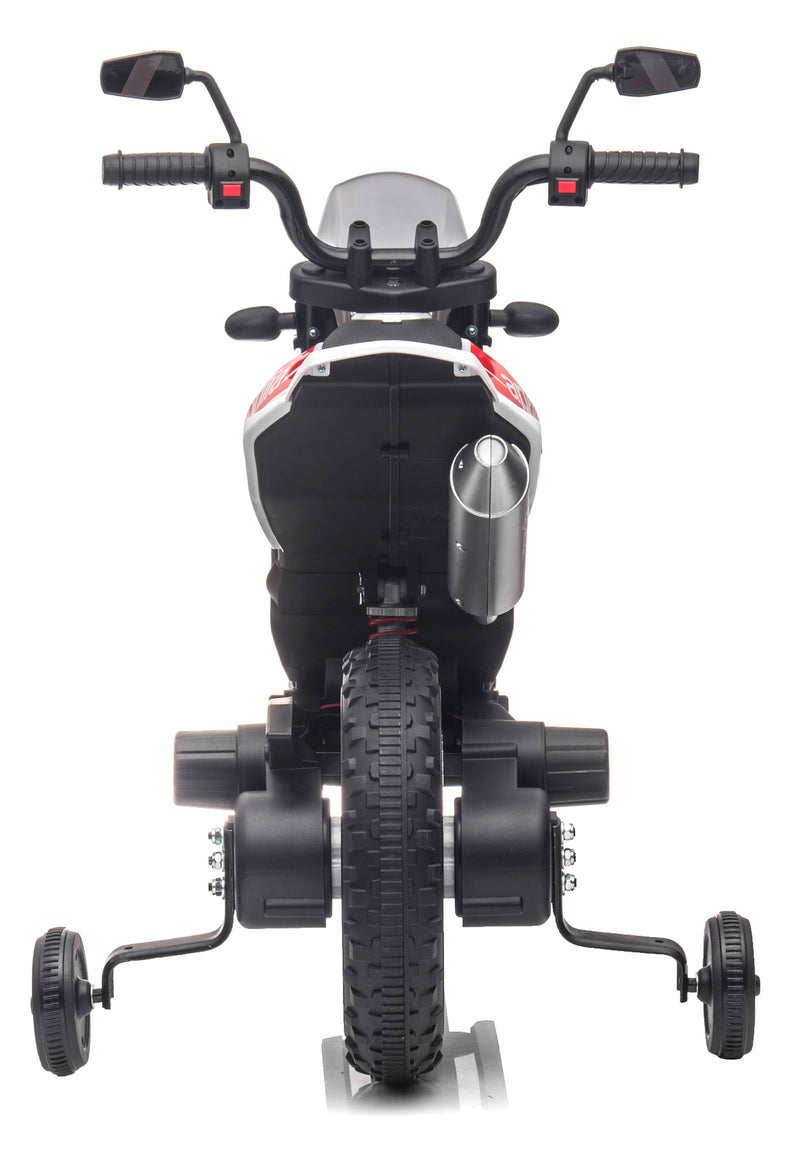 Moto Elettrica per Bambini 12V Aprilia Motocross RX125 Bianco-3