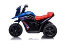 Moto Mini Elettrica per Bambini 6v 3 Ruote Blu e Rossa-2