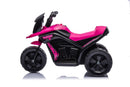 Moto Mini Elettrica per Bambini 6v 3 Ruote Rosa-2