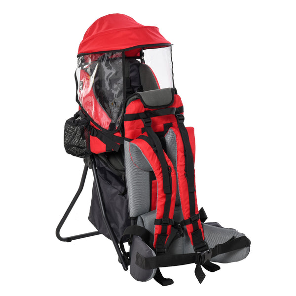 online Sac à dos porte-enfant pliable 38x77x87,5 cm pour trekking en tissu Oxford rouge