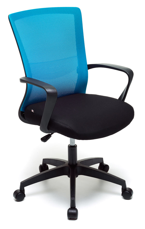Chaise de bureau opérative en tissu bleu acquista