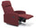 Fauteuil relax inclinable manuel en tissu rouge