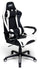 Chaise Gaming Ergonomique 63x63x126 cm en Simili Cuir Noir et Blanc