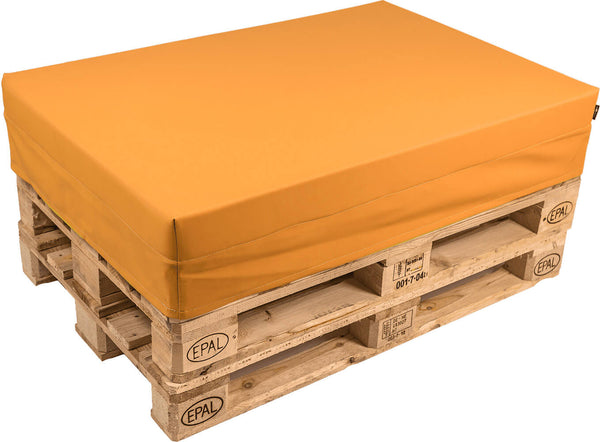 Coussin pour palette 120x80 cm en simili cuir orange pomodone online