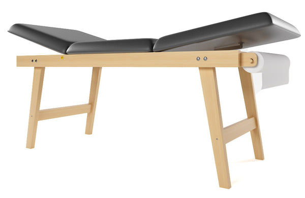 sconto Table de Massage Fixe de Physiothérapie 3 Sections 190x70x75 cm 200 Kg Giano Nero