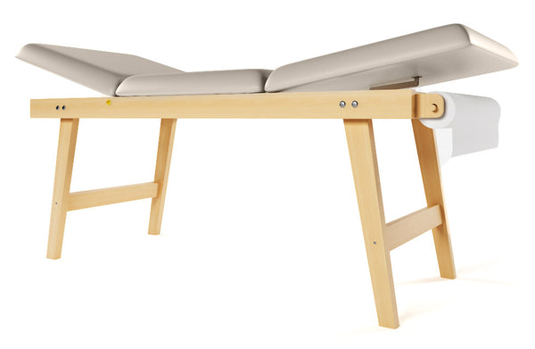 acquista Table de Massage Fixe Physiothérapie 3 Sections 190x70x75 cm 200 Kg Giano Beige