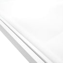 Lettino Prendisole da Giardino 190x30x62 cm in Alluminio e Textilene Milk Bianco-6