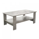 Tavolino Salotto Match 100x55x41 h cm in Truciolare bilaminato Grigio Effetto Cemento-1