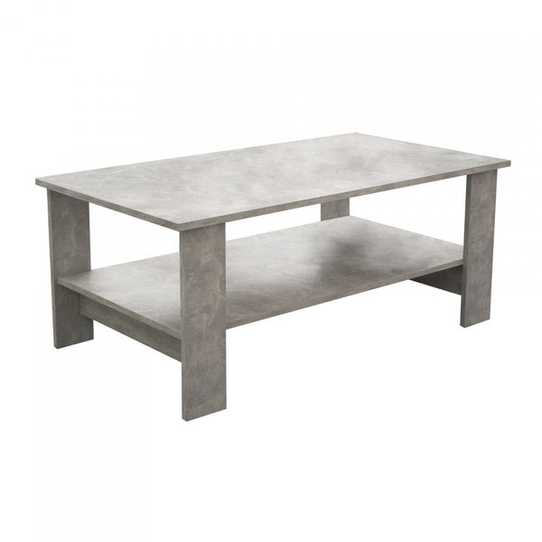 Table Basse Match 100x55x41 h cm en Aggloméré Effet Ciment Gris online