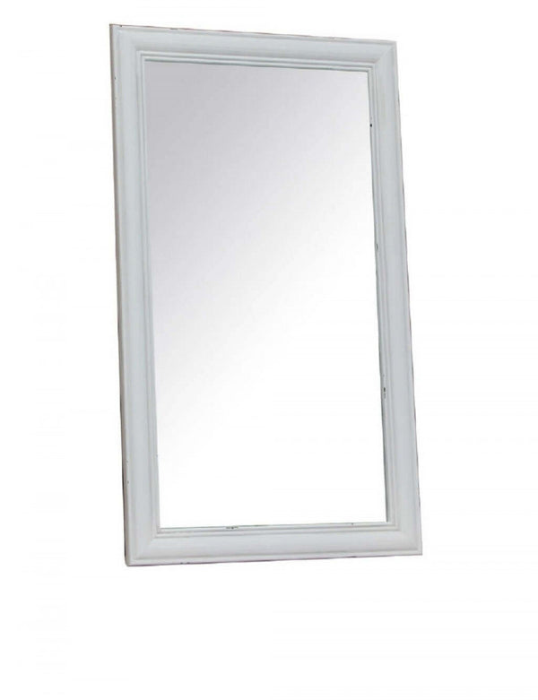 Miroir Coeur 50x2x85 h cm en Bois de Paulownia Blanc acquista