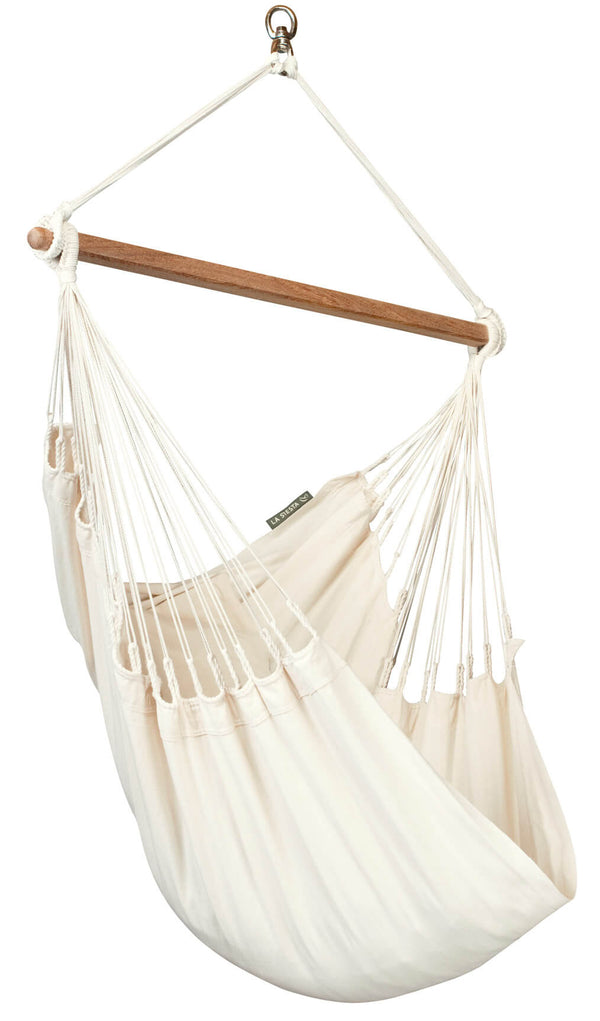 Hamac Chaise de Jardin en Coton Bio 105x140cm 130Kg La Siesta Modesta Blanc Lait acquista