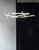 Lampada pendente Modern in Alluminio Line Bianco-2