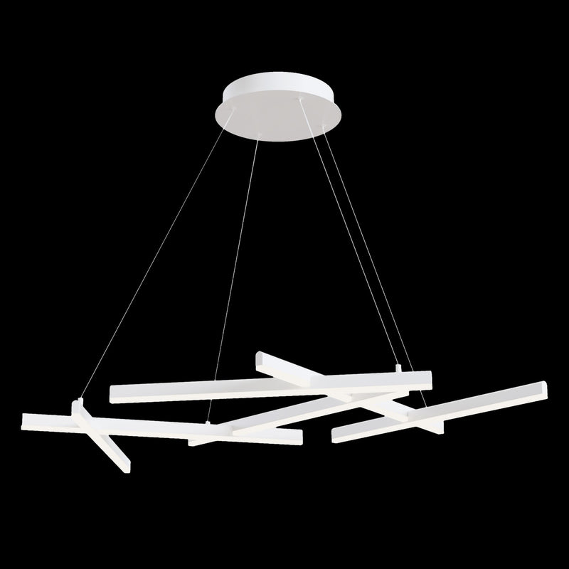 Lampada pendente Modern in Alluminio Line Bianco-3