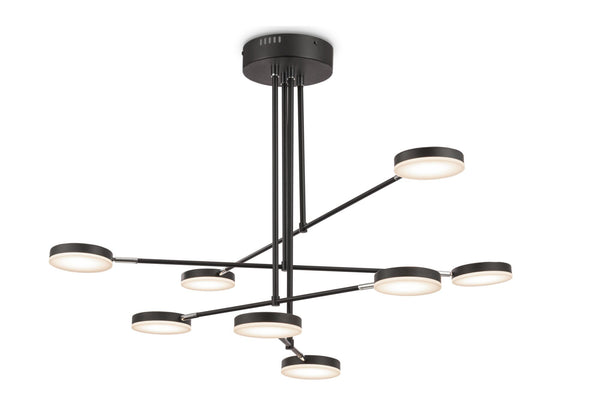 prezzo Suspension moderne en métal et acrylique Fad Black