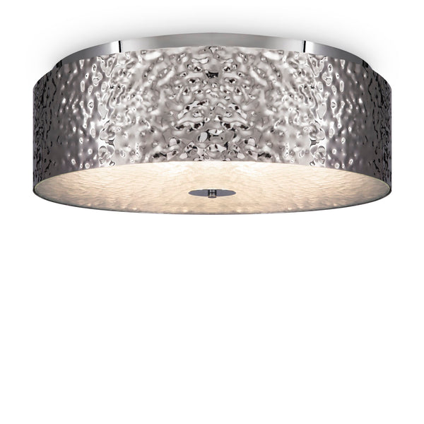 online Plafonnier moderne en Ripple Chrome Metal