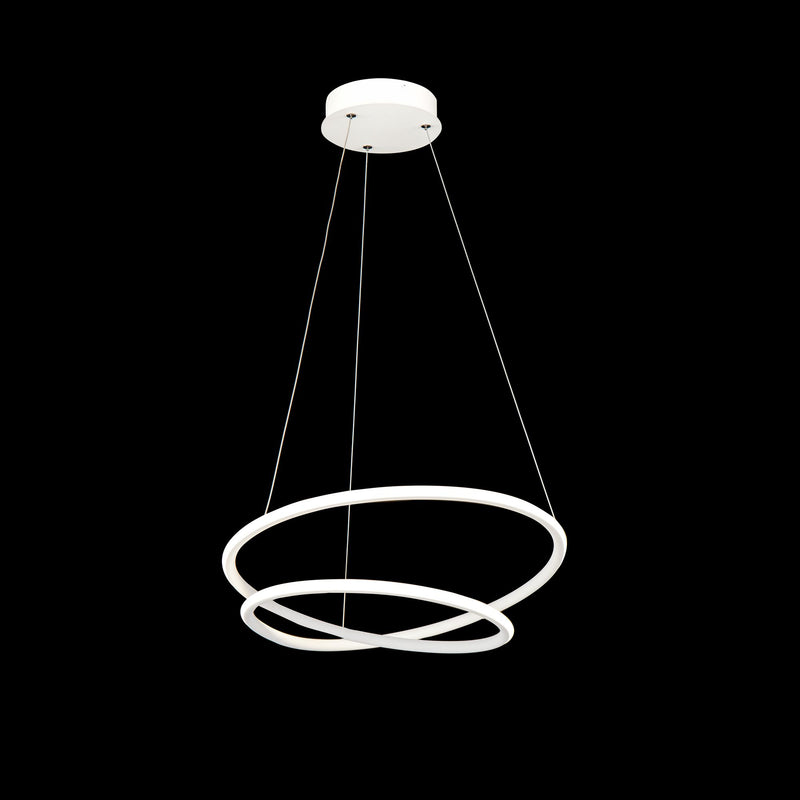 Lampada pendente Modern in Alluminio Nola Bianco-2