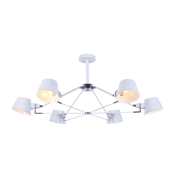 Lustre moderne en métal blanc Abigail online