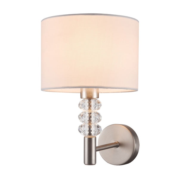 Lampe murale moderne en métal nickel Lincoln online