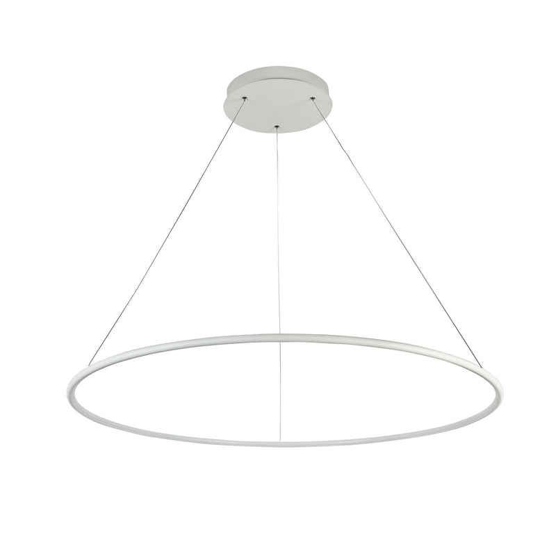 Lampada pendente Modern in Metallo Nola Bianco-4