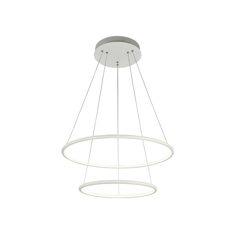 Lampada pendente Modern in Metallo Nola Bianco-1